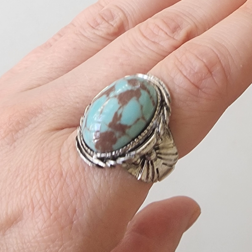 💙 Turquoise Oval Ring - Picture 5 of 8